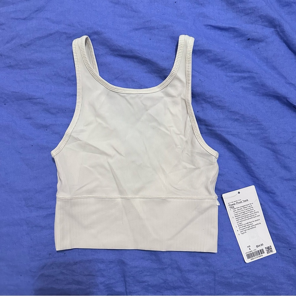 Lululemon power pivot ribbed tank